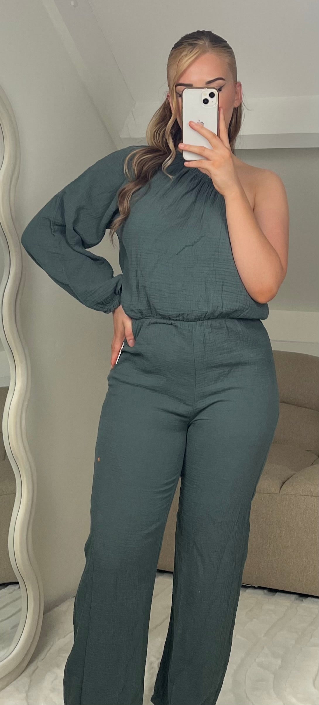 MOANA JUMPSUIT (DONKERGROEN)