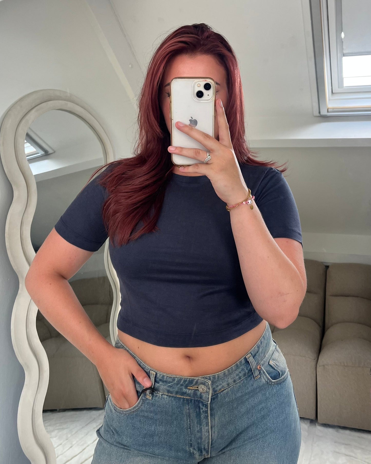 CROPPED TOP (NAVY)