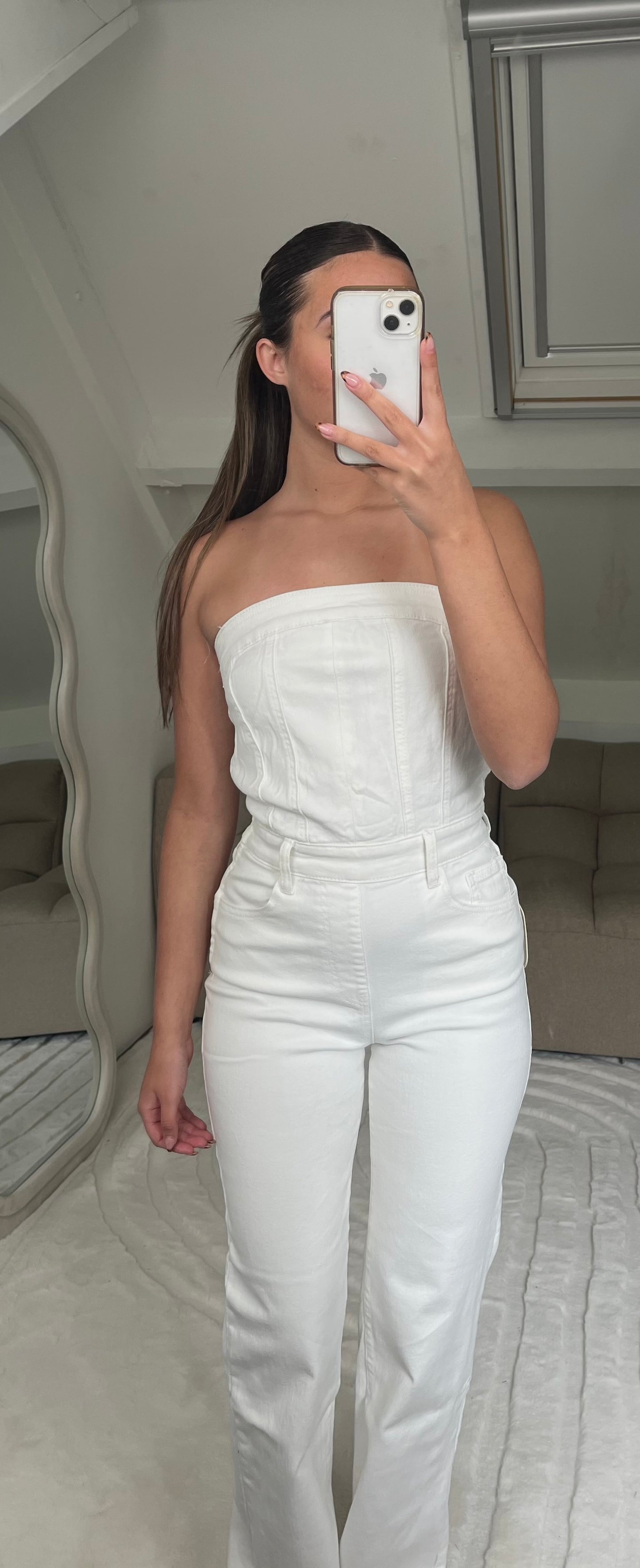 DENIM JUMPSUIT (WIT)